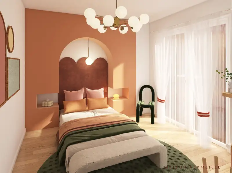 Rénovation et décoration d'une chambre à Béziers