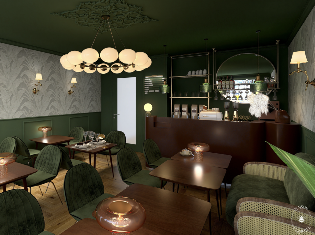 Décoration d'intérieur d'un restaurant